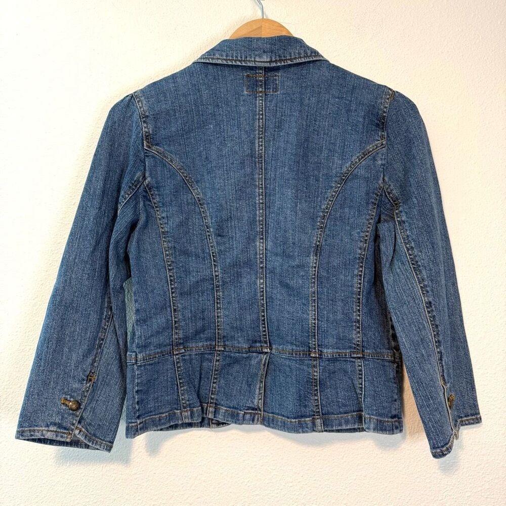Vintage Chaps Denim Button Down Jacket Size Small - image 6